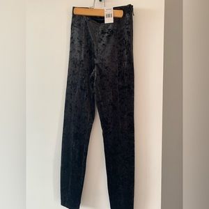 Good American Crushed Velvet Pants- Brand New with Tags